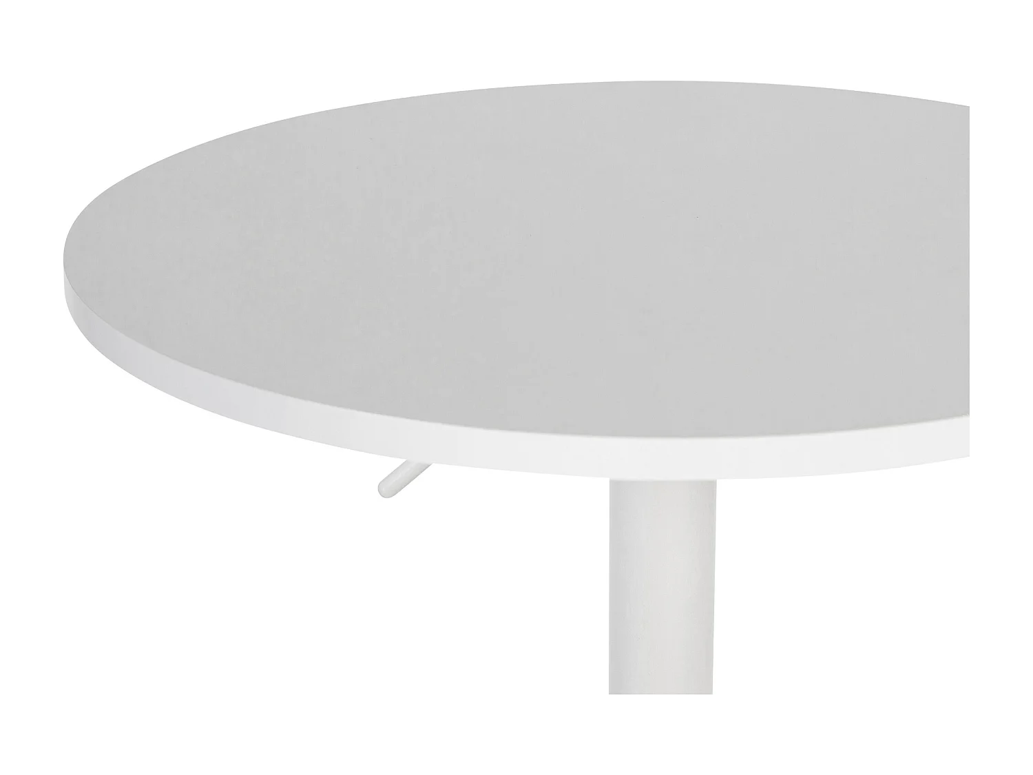 Table haute - rond Ø 60 cm - Bois - Blanc / Blanc - Lamoni
