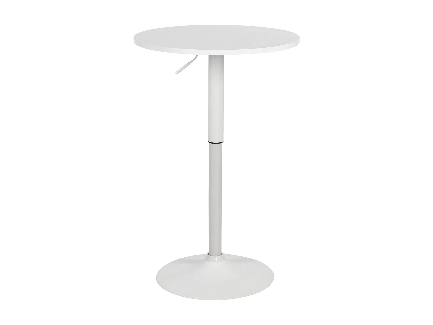Table haute - rond Ø 60 cm - Bois - Blanc / Blanc - Lamoni