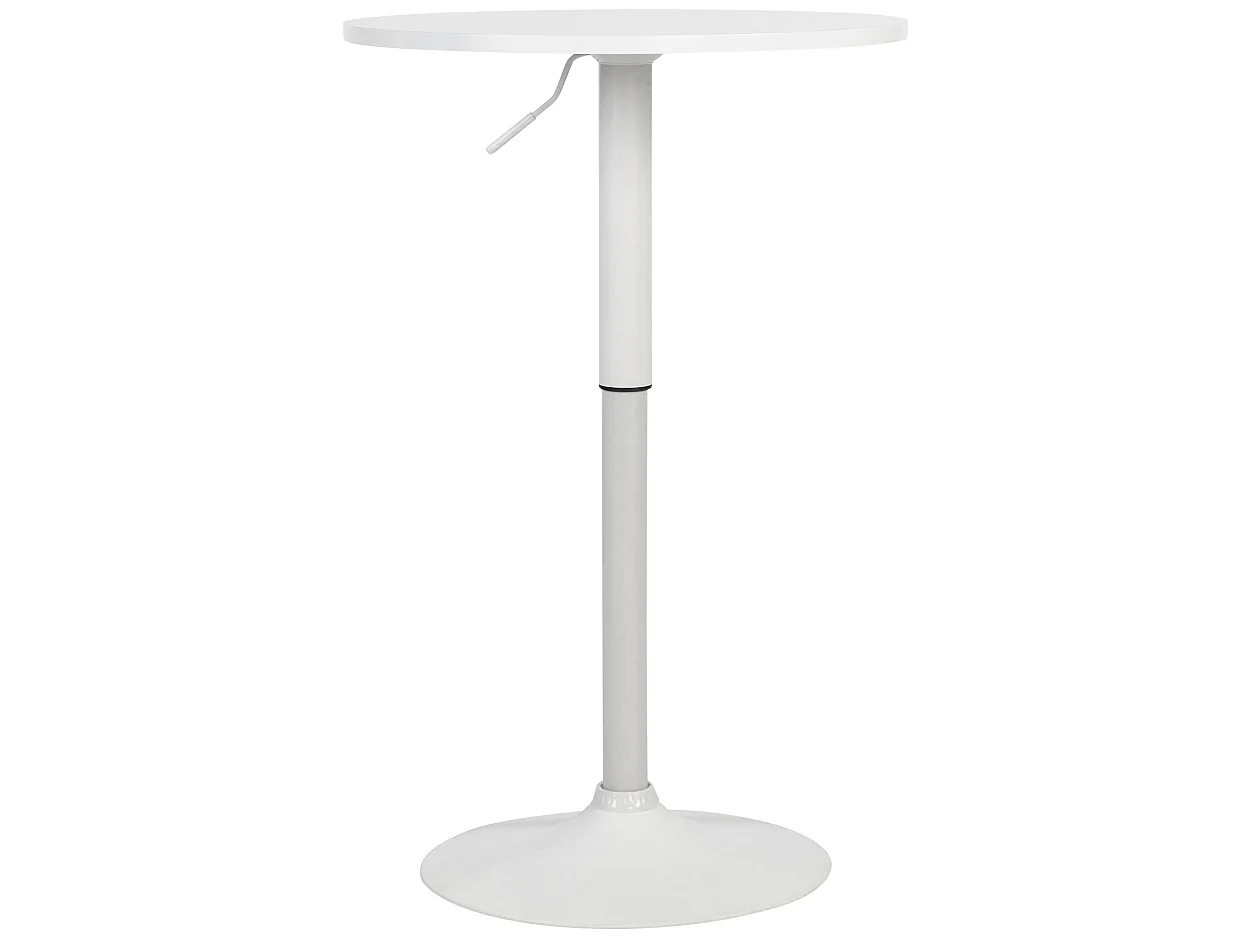 Table haute - rond Ø 60 cm - Bois - Blanc / Blanc - Lamoni