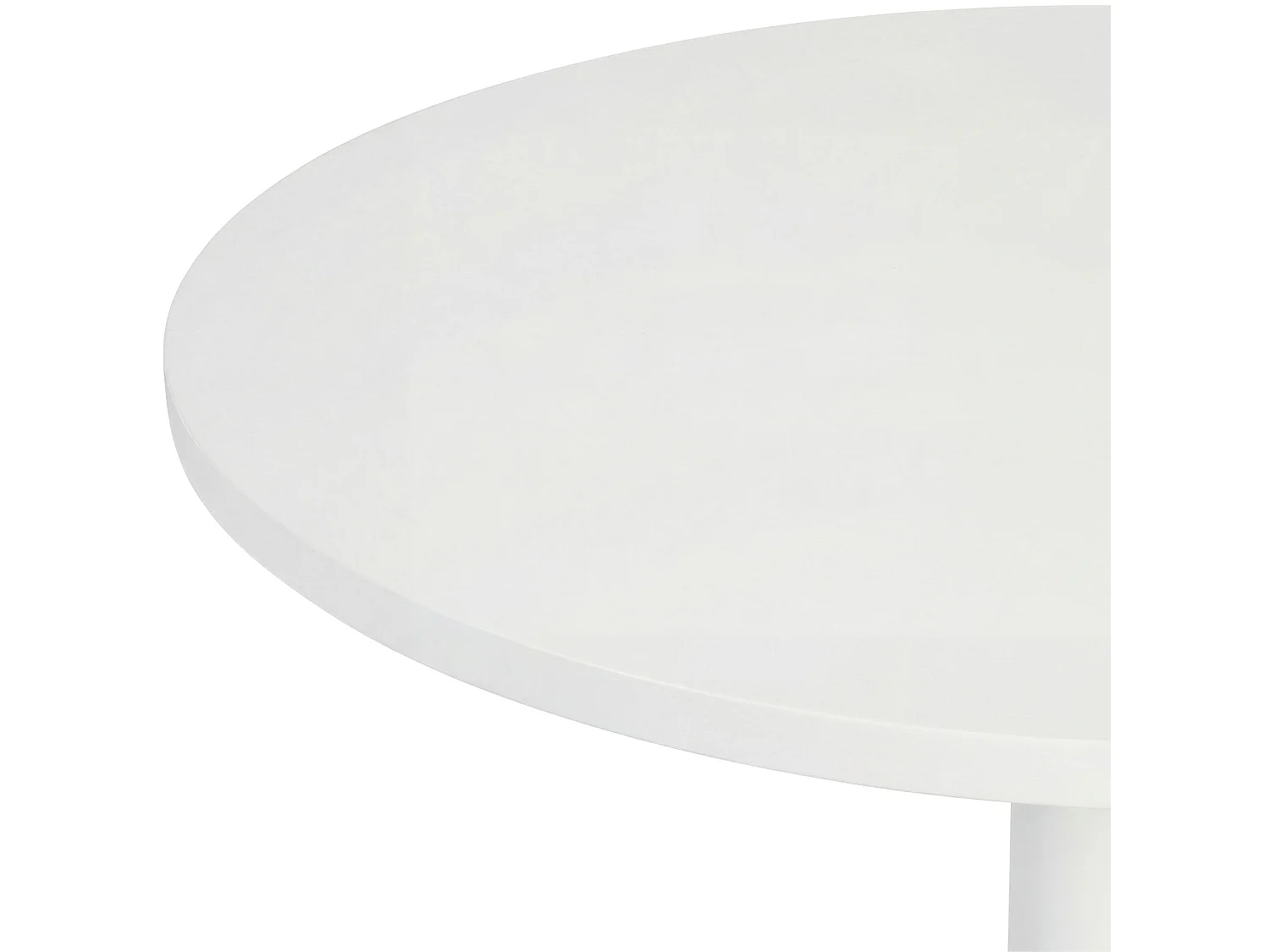 Table haute - rond Ø 60 cm - Bois - Blanc / Blanc - Lamoni