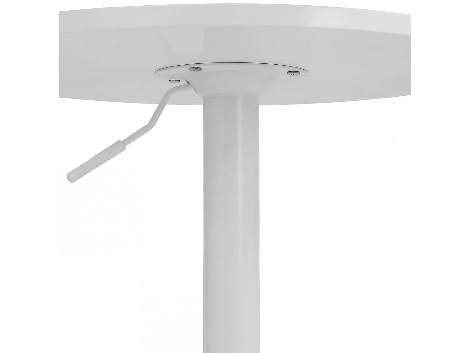 Table haute - rond Ø 60 cm - Bois - Blanc / Blanc - Lamoni