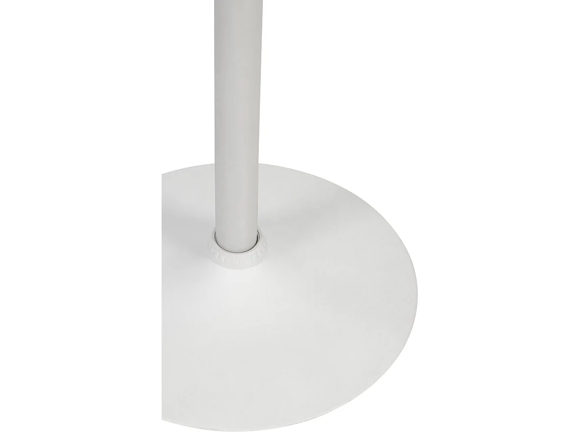Table haute - rond Ø 60 cm - Bois - Blanc / Blanc - Lamoni