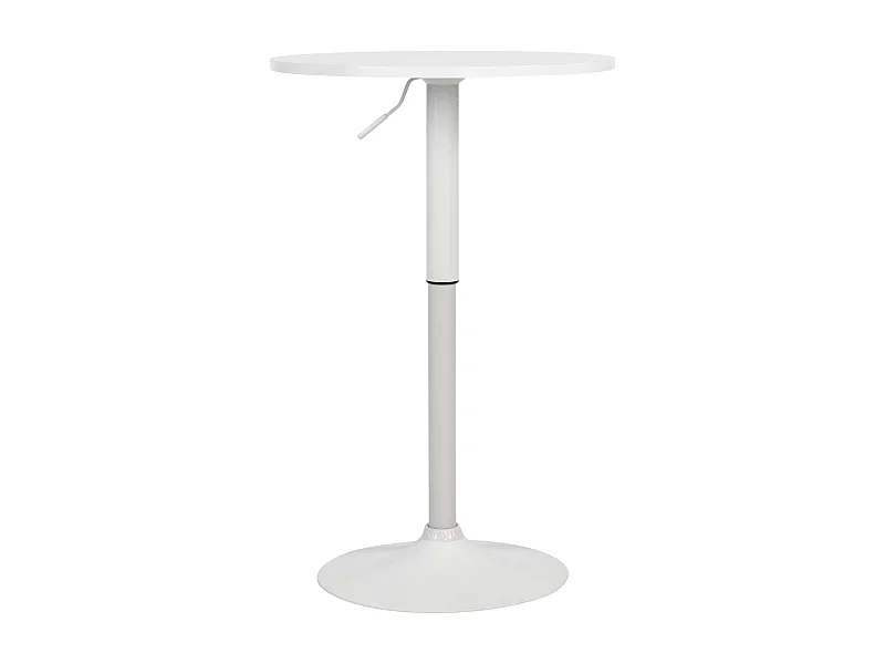 Table haute - rond Ø 60 cm - Bois - Blanc / Blanc - Lamoni