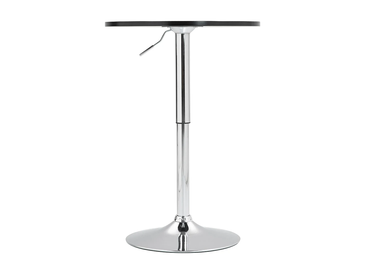 Table haute - rond Ø 60 cm - Bois - Noir - Lamoni