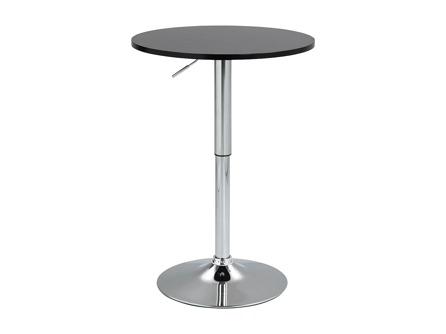 Table haute - rond Ø 60 cm - Bois - Noir - Lamoni