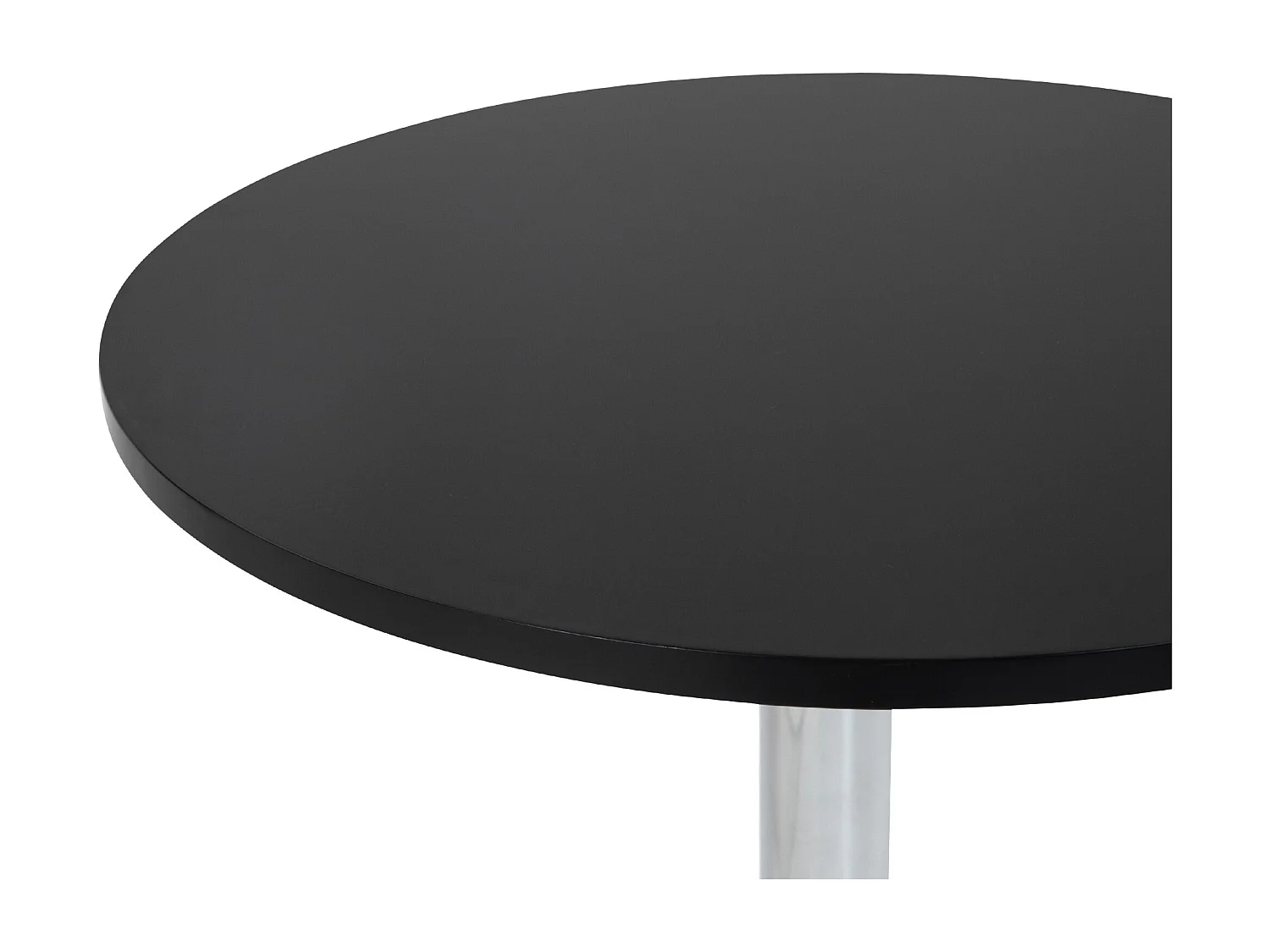 Table haute - rond Ø 60 cm - Bois - Noir - Lamoni
