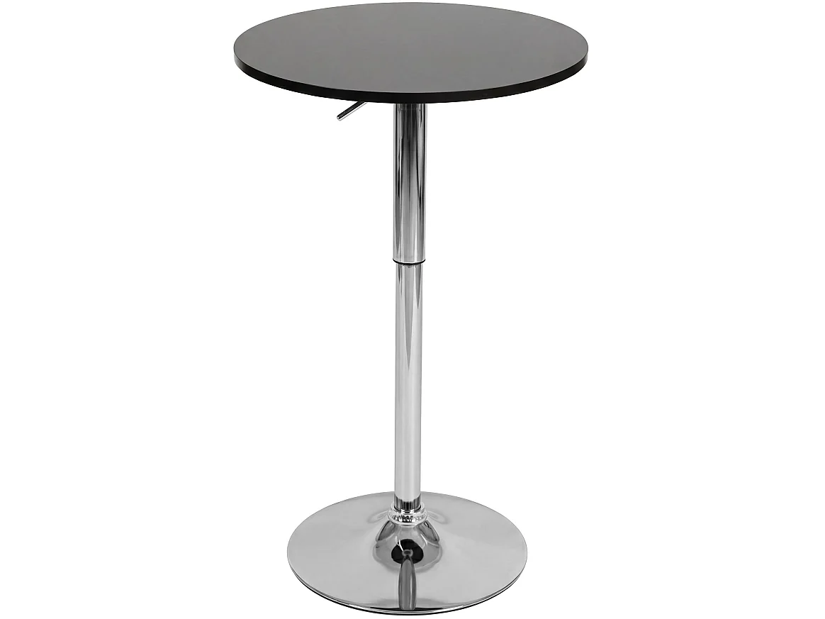Table haute - rond Ø 60 cm - Bois - Noir - Lamoni