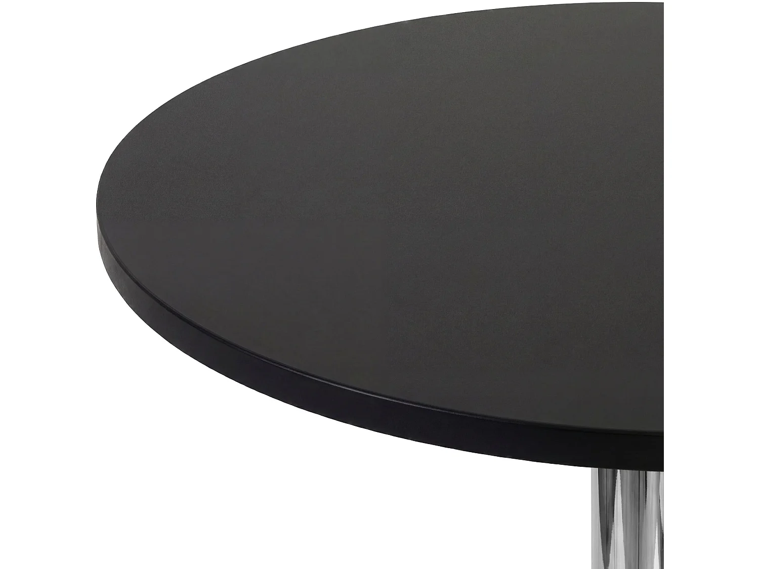 Table haute - rond Ø 60 cm - Bois - Noir - Lamoni