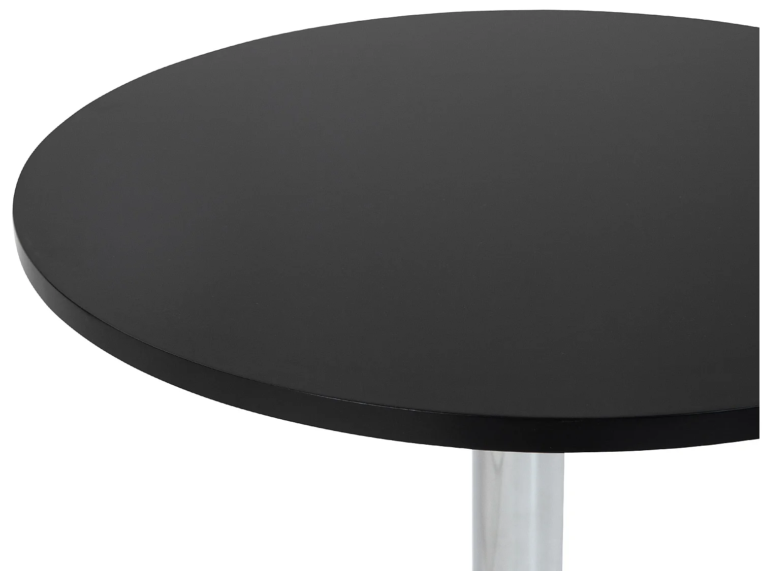 Table haute - rond Ø 60 cm - Bois - Noir - Lamoni