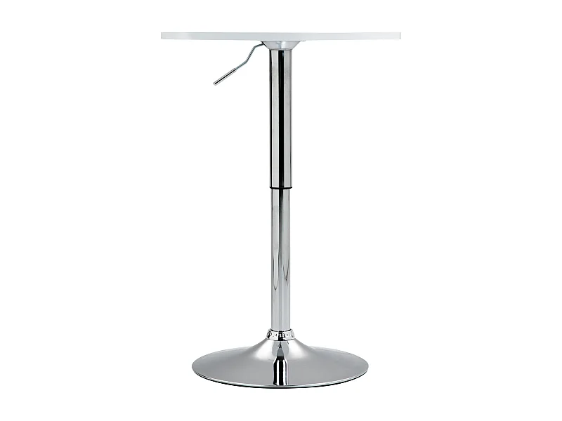 Table haute - rond Ø 60 cm - Bois - Blanc - Lamoni