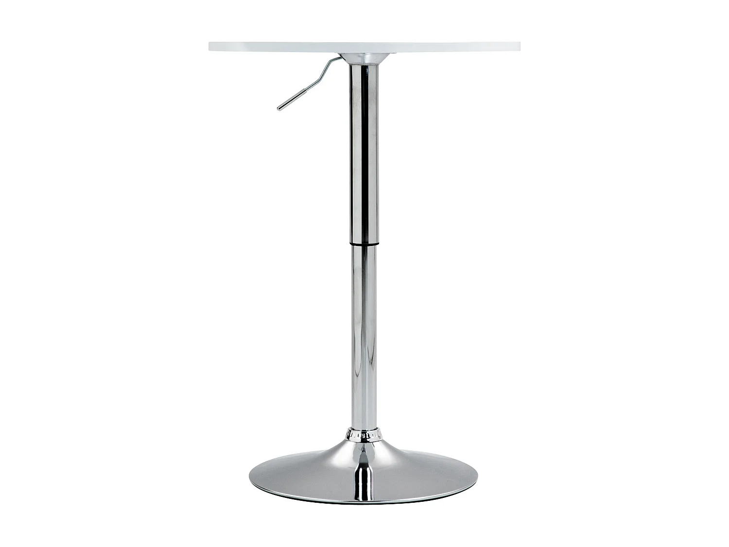 Table haute - rond Ø 60 cm - Bois - Blanc - Lamoni
