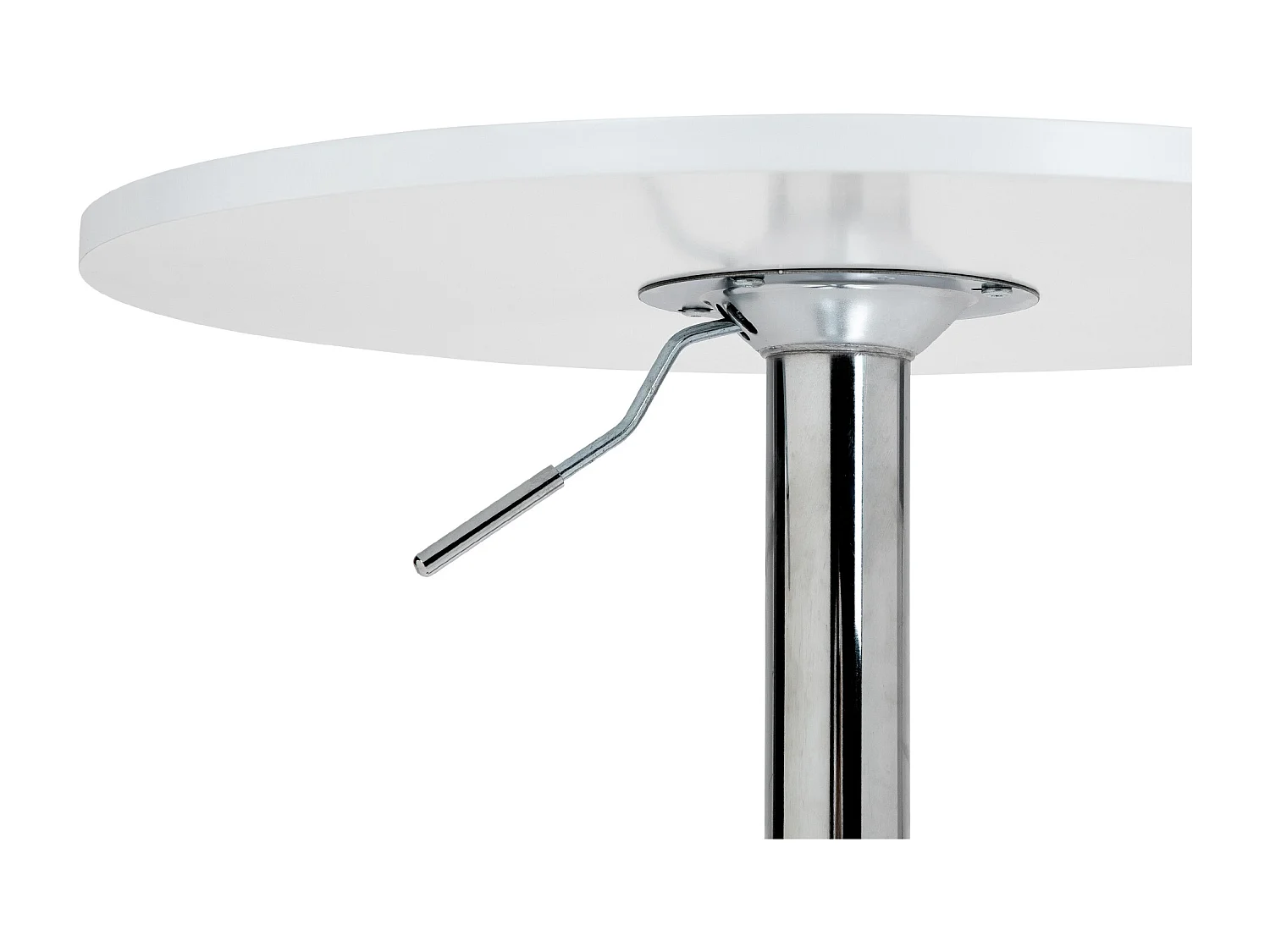 Table haute - rond Ø 60 cm - Bois - Blanc - Lamoni