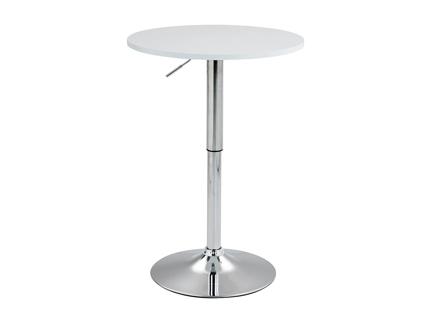 Table haute - rond Ø 60 cm - Bois - Blanc - Lamoni