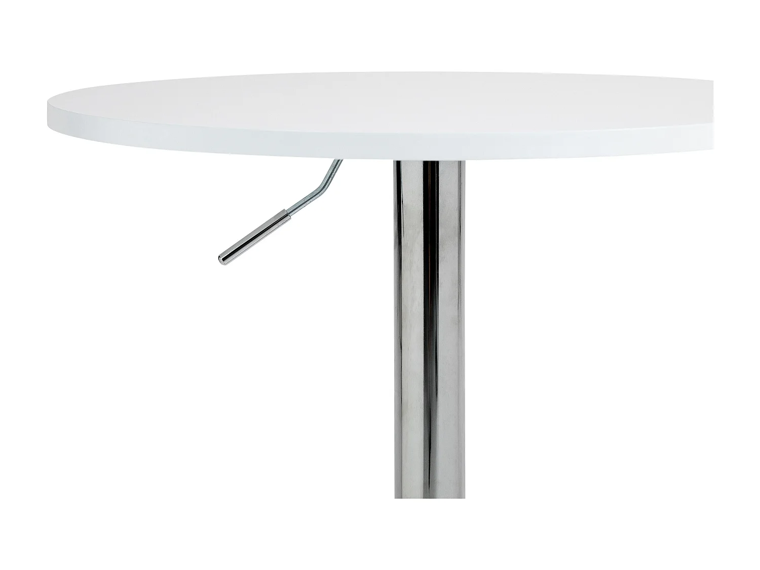 Table haute - rond Ø 60 cm - Bois - Blanc - Lamoni