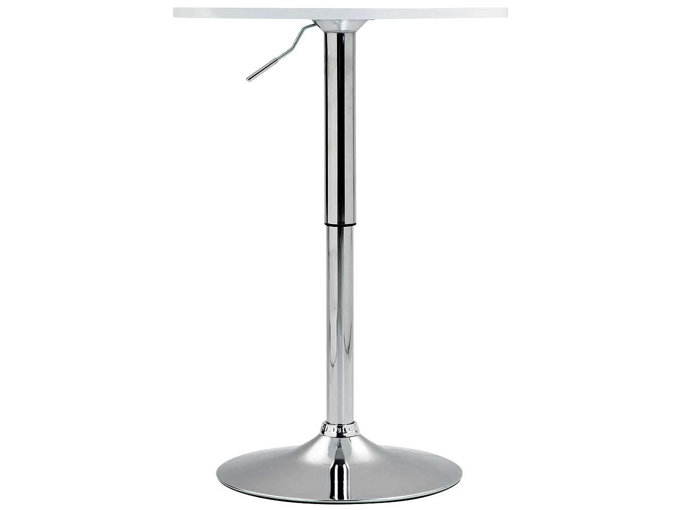 Table haute - rond Ø 60 cm - Bois - Blanc - Lamoni