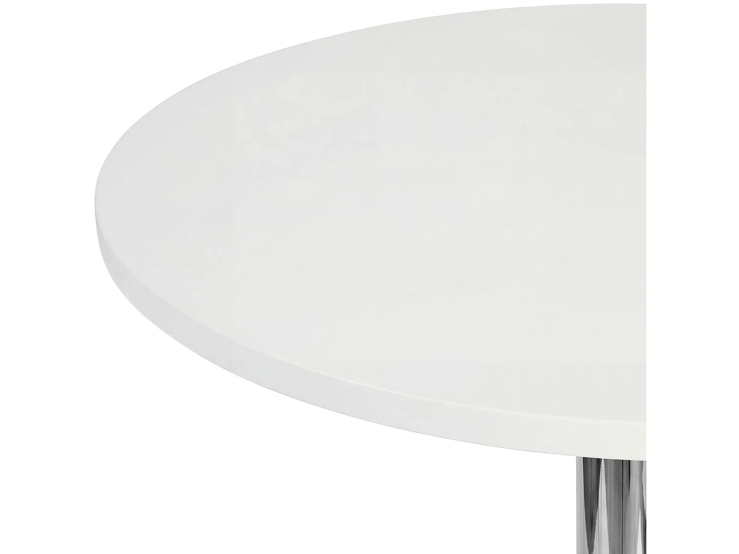 Table haute - rond Ø 60 cm - Bois - Blanc - Lamoni