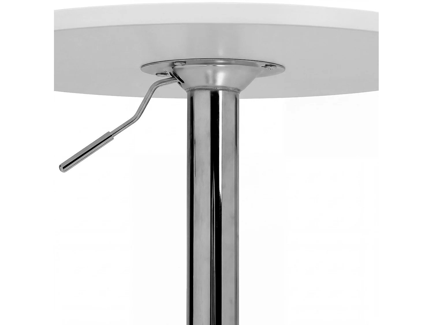 Table haute - rond Ø 60 cm - Bois - Blanc - Lamoni