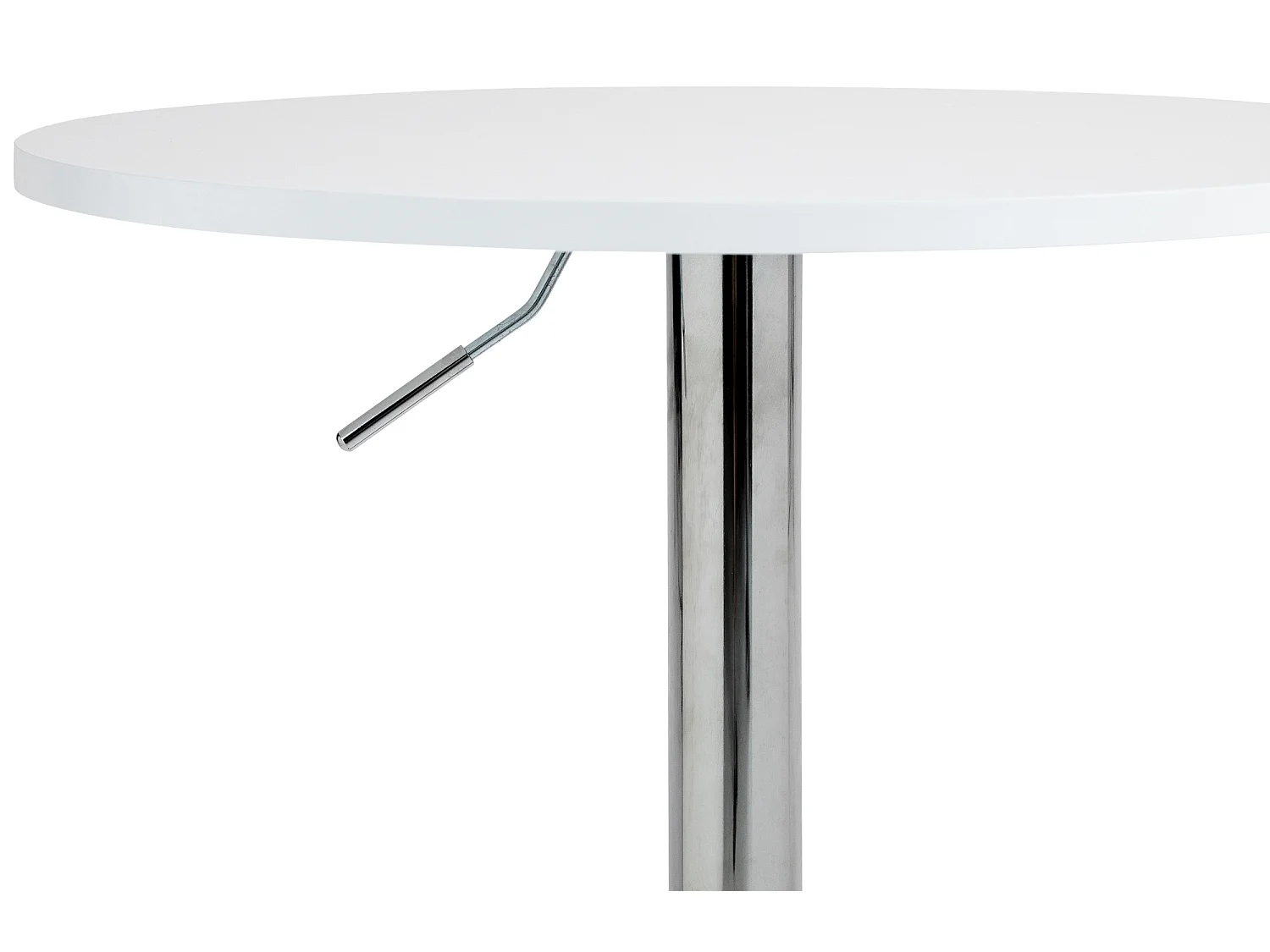 Table haute - rond Ø 60 cm - Bois - Blanc - Lamoni