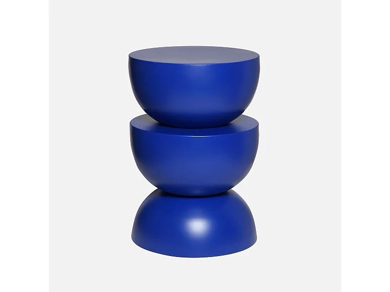 Tavolino  in metallo, blu