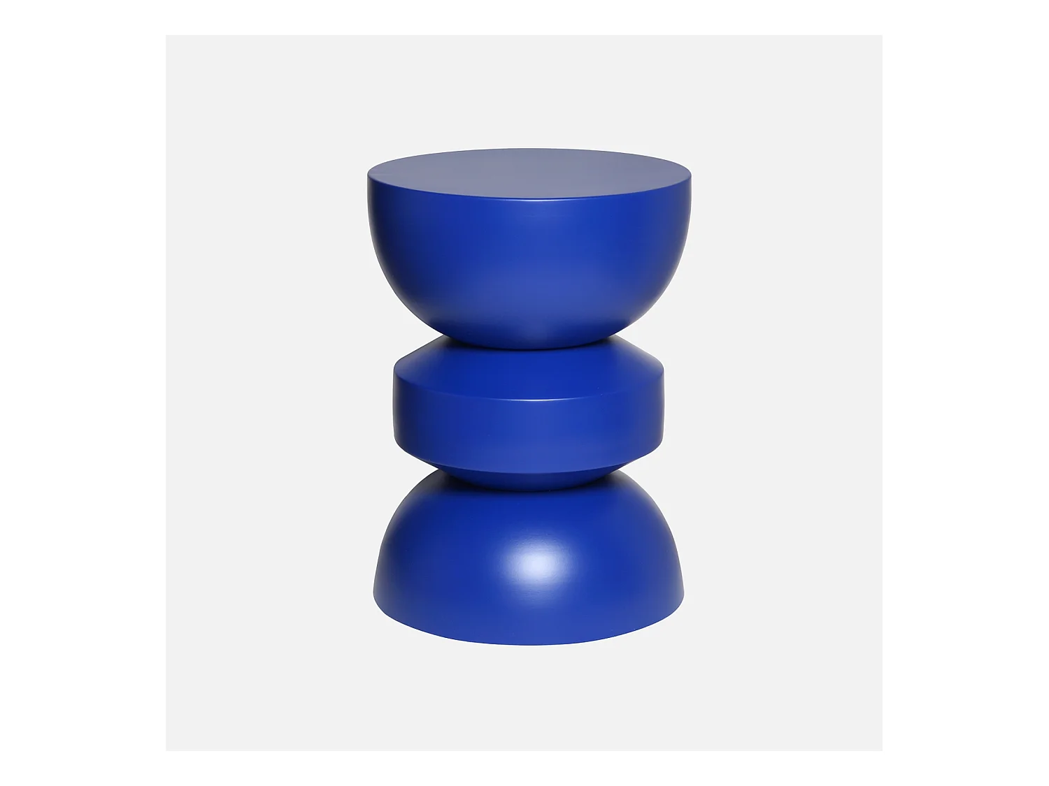 Table d'appoint. bout de canapé. table de chevet en métal. bleu. Assa. Ø32 x H 44.5cm