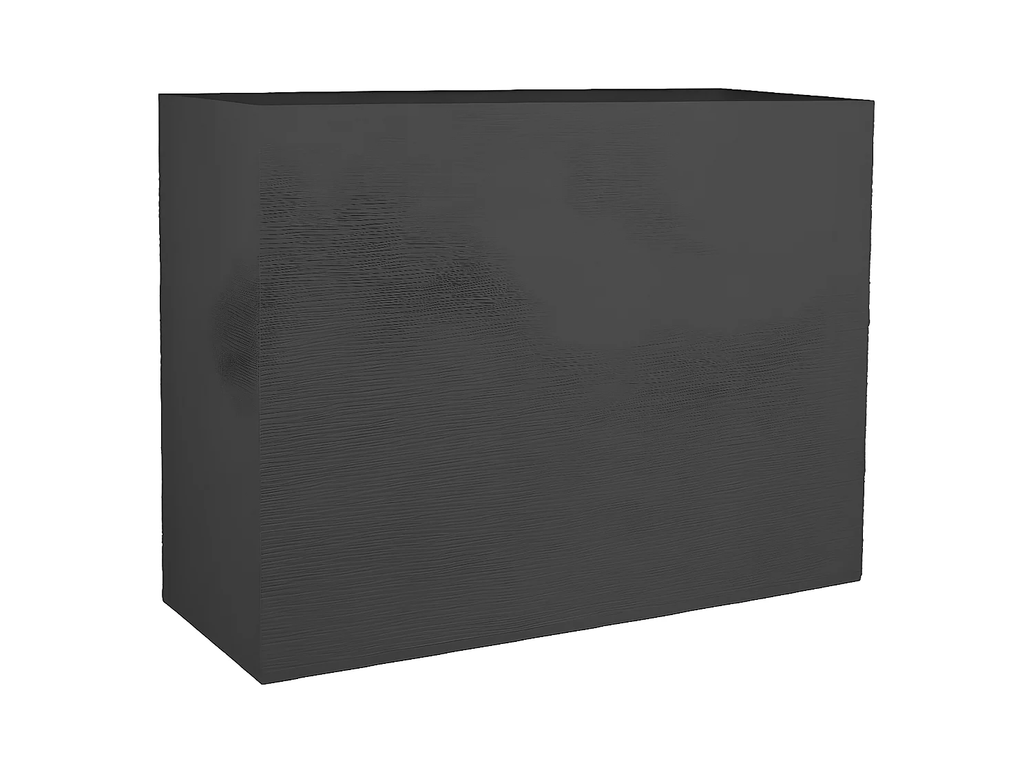 Jardinière rectangulaire Graphit - 78,5 x 29,5 x 60 cm - 46 L - Gris anthracite - Eda