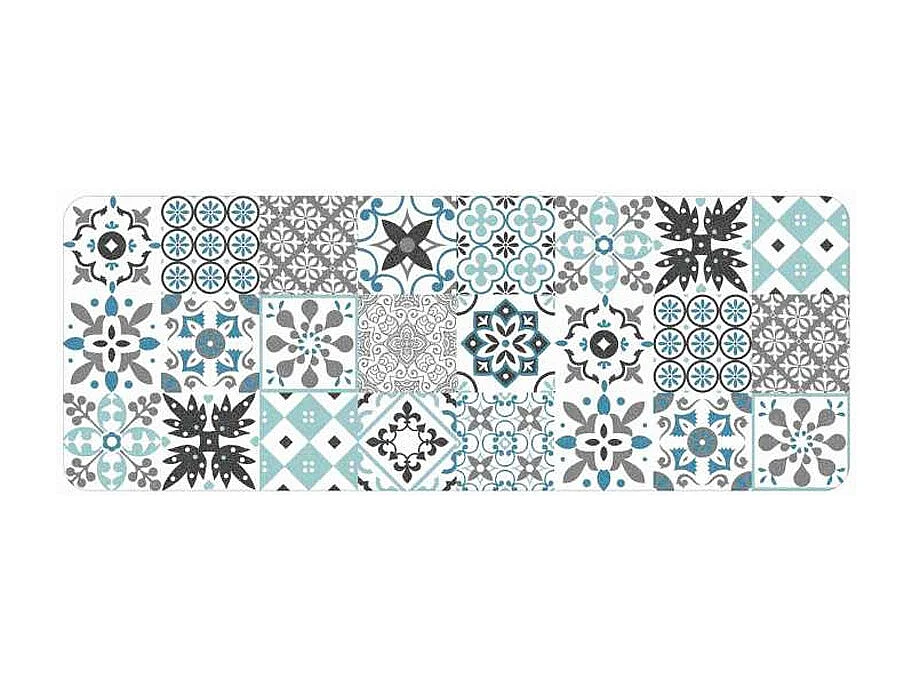 Tapis Déco Rectangle "Salou" 45x120cm Bleu