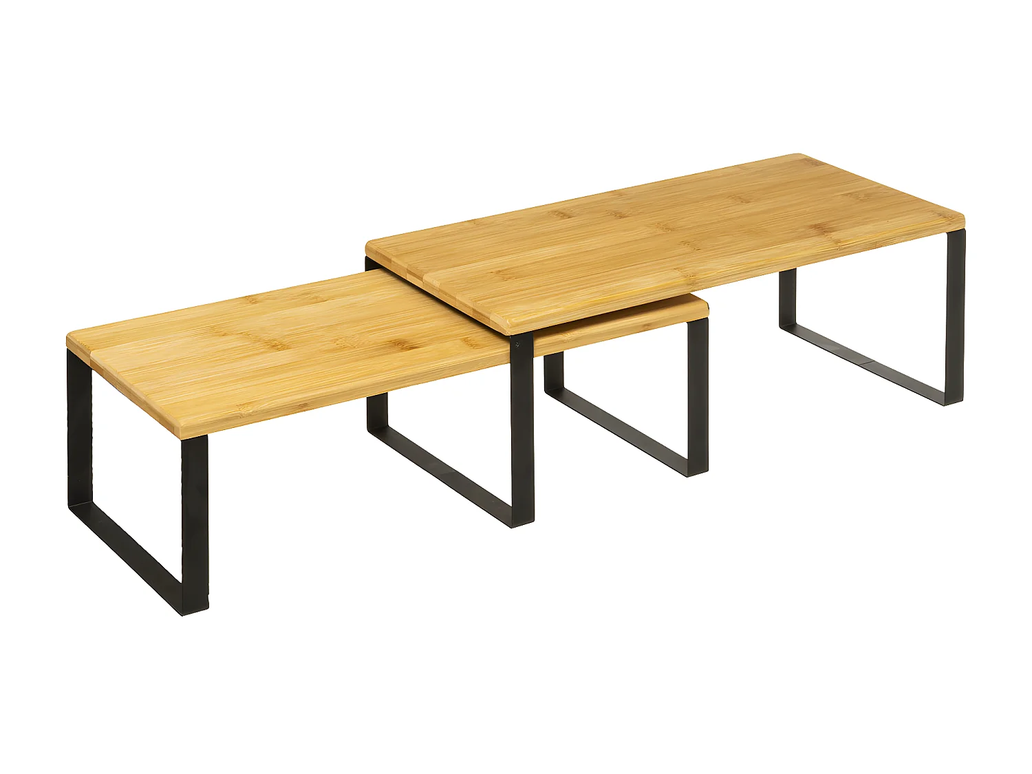 Étagère Gigogne "Blackbamboo" 40cm Naturel