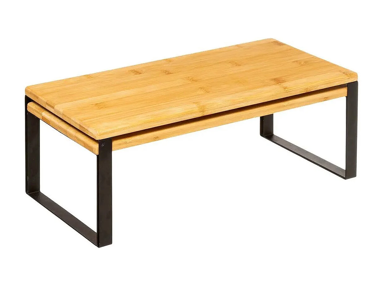 Lot de 2 Étagères Gigognes "Ordera" 40cm Noir