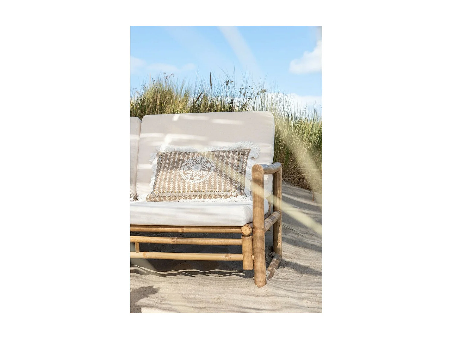 Banc de Jardin 2 Places "Paradis" 150cm Naturel