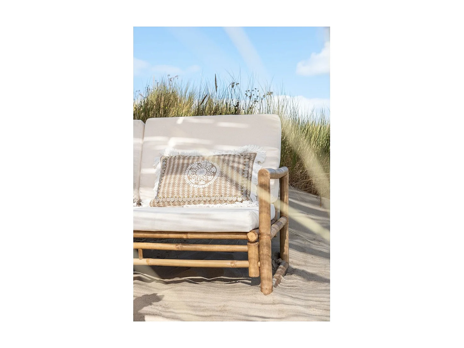 Banc de Jardin 2 Places "Paradis" 150cm Naturel