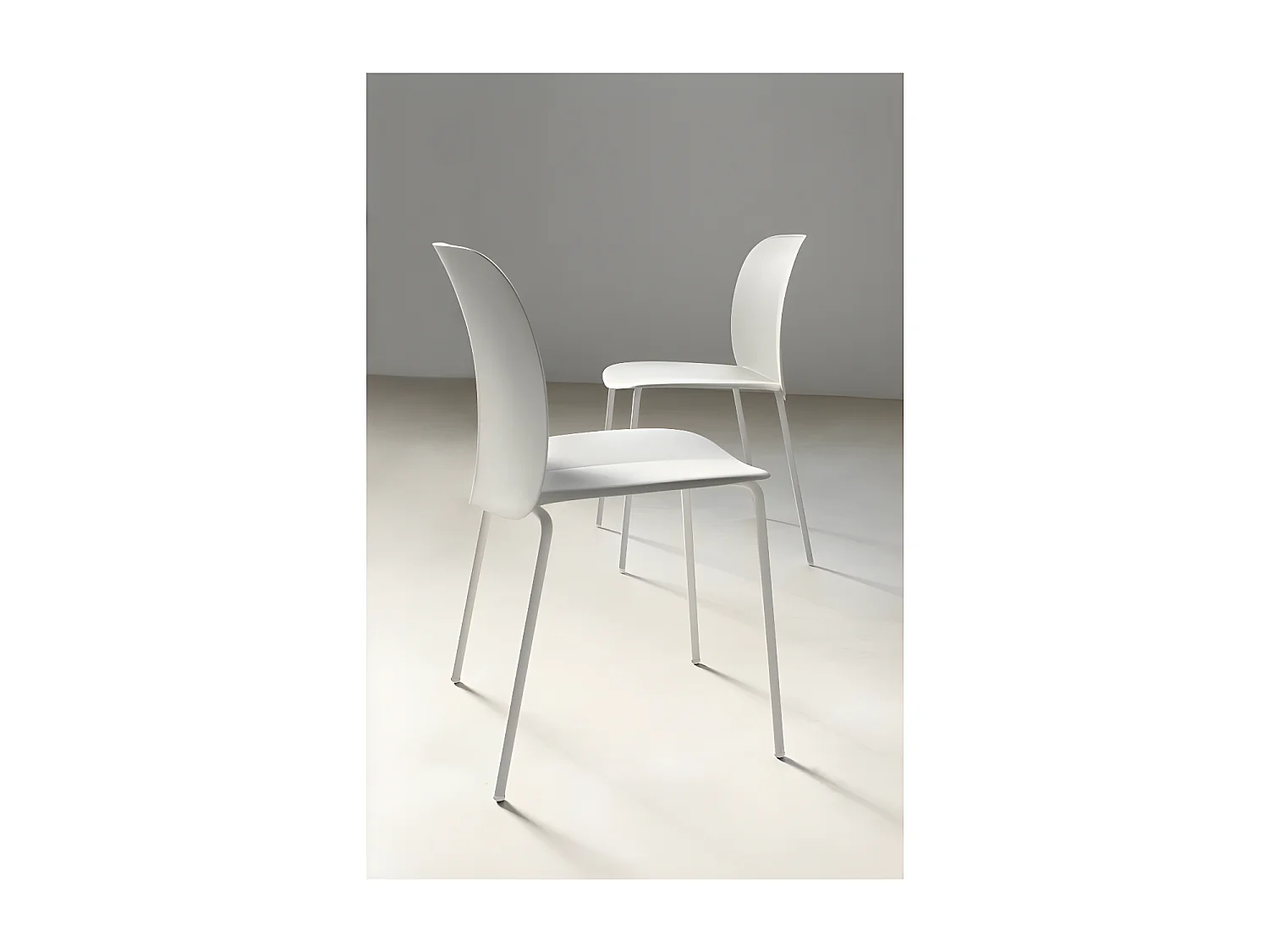 Chaise empilable Mentha recyclée par SCAB