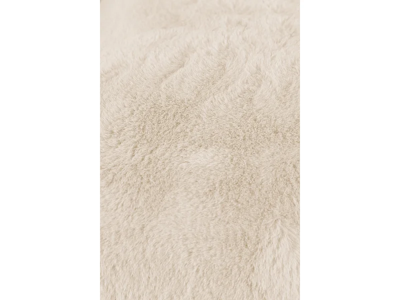 QUADRO - Canapé 2,5 places en tissu doux crème