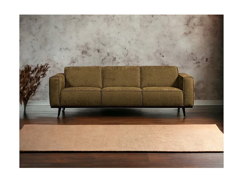 STATEMENT - 3-Sitzer-Sofa aus Samt kupferbraun