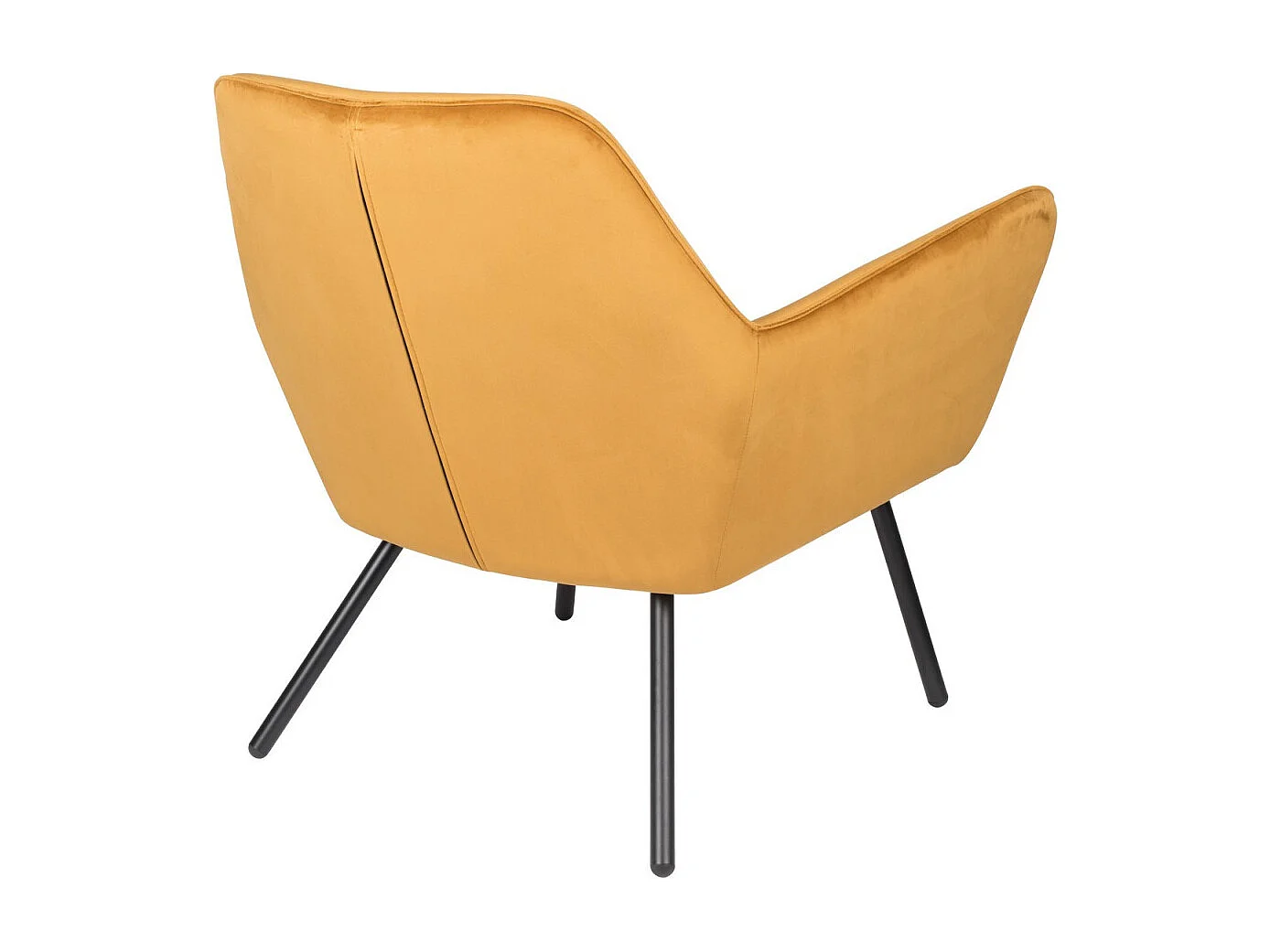 ALABAMA - Fauteuil en velours jaune doré Alabama