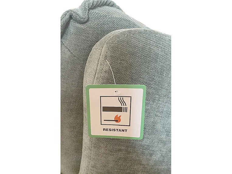 EASY - Fauteuil en velours vert d'eau clair