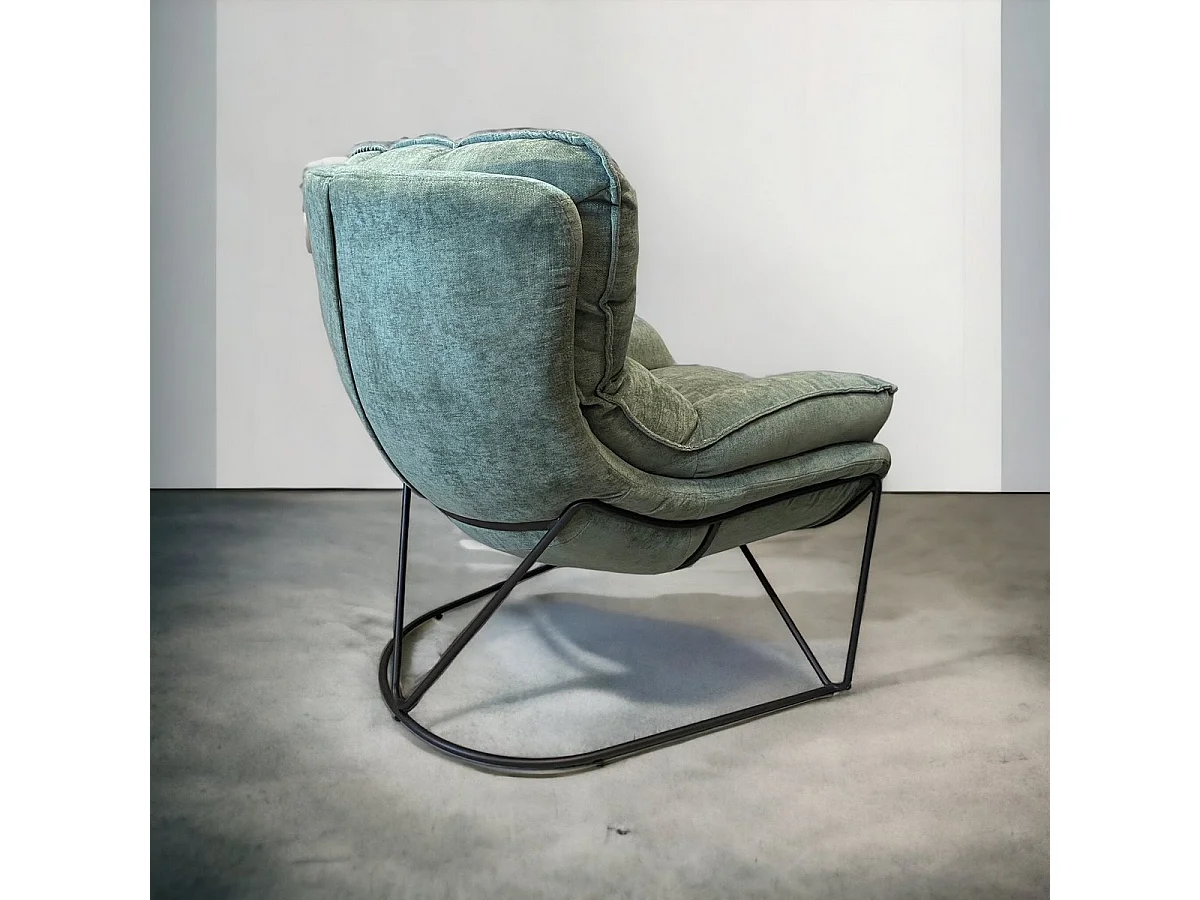 EASY - Fauteuil cosy en velours vert