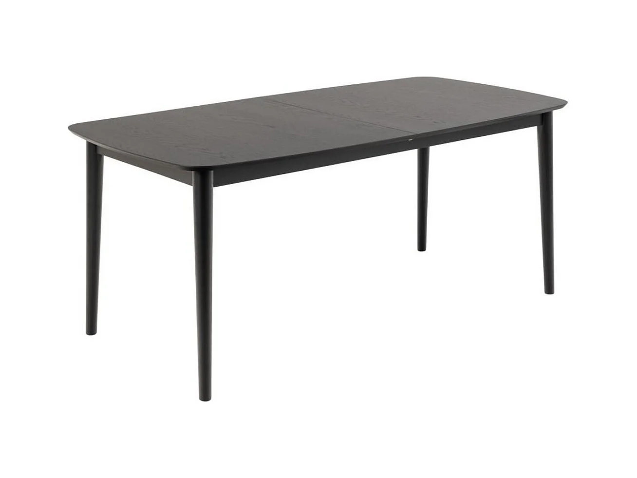 TIVOLI - Table à manger extensible en bois noir L220