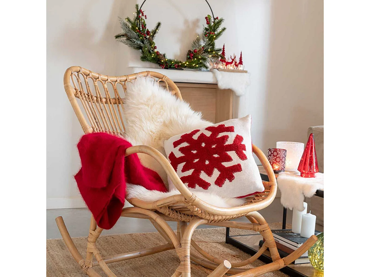 Tapis Imitation Fourrure "Lesley" 60x94cm Blanc