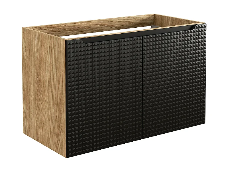 Schrank Unter Waschbecken LUXOR CUW90 2D 90x46x57 Schwarz