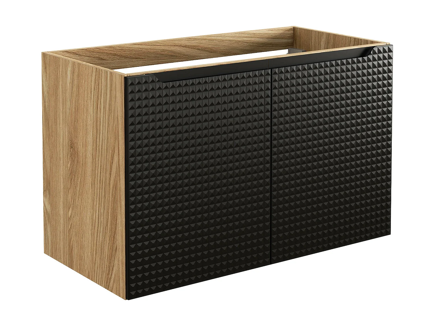 Schrank Unter Waschbecken LUXOR CUW90 2D 90x46x57 Schwarz