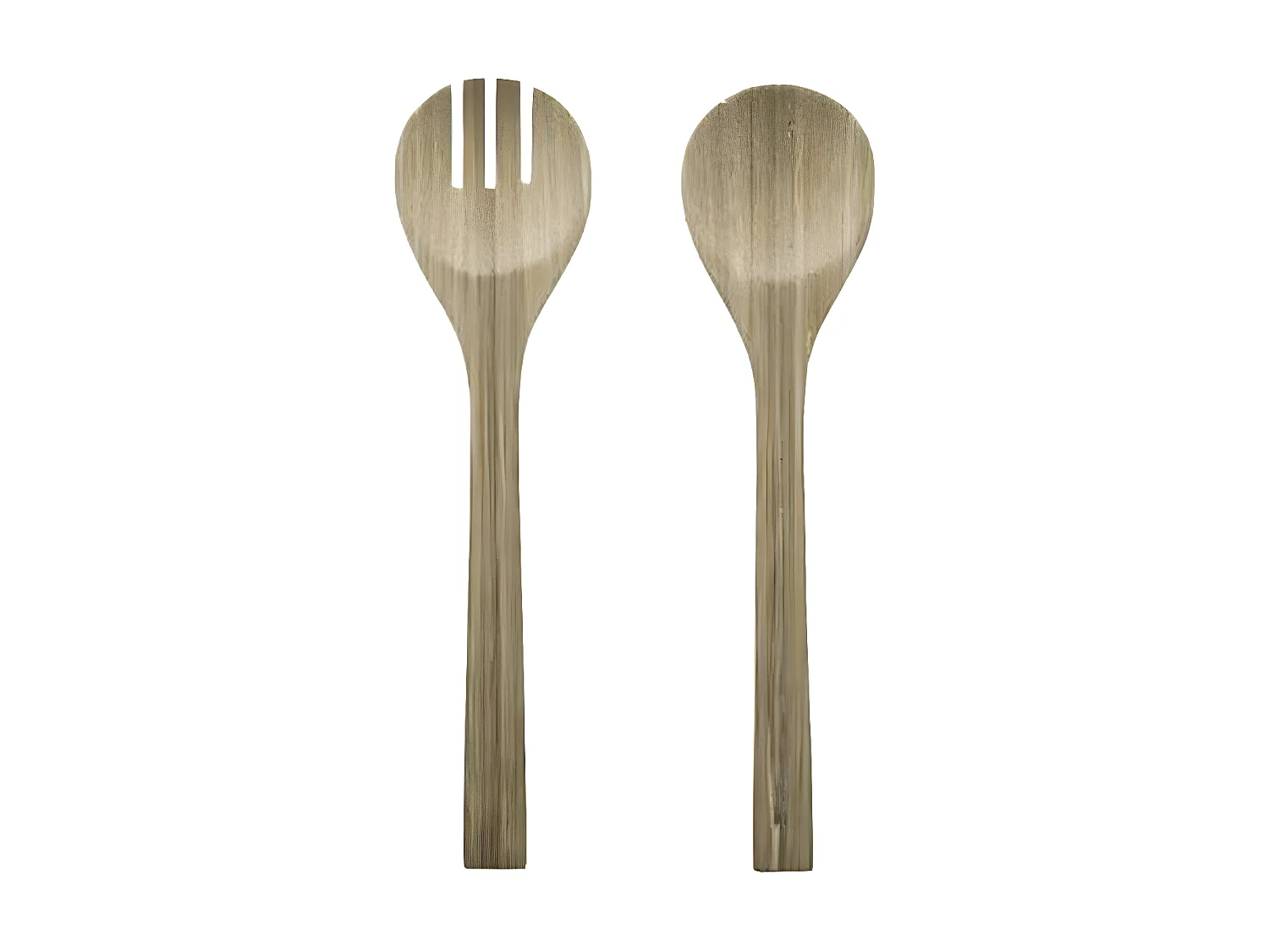 Couverts à Salade "Bambou" 30cm Naturel