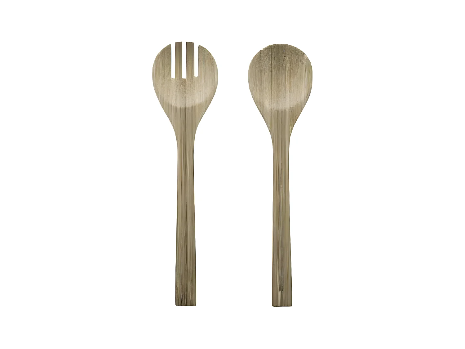 Couverts à Salade "Bambou" 30cm Naturel