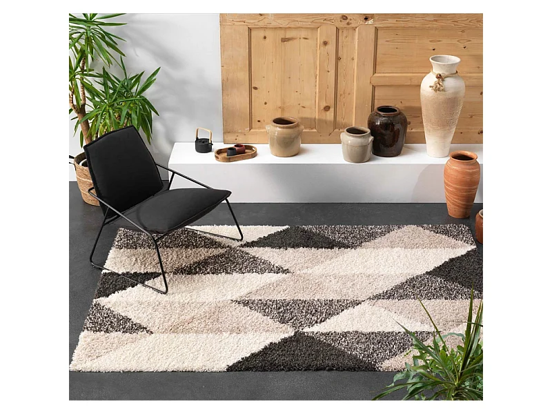 Tapis Déco Imprimé "Prism" 60x110cm Multicolore