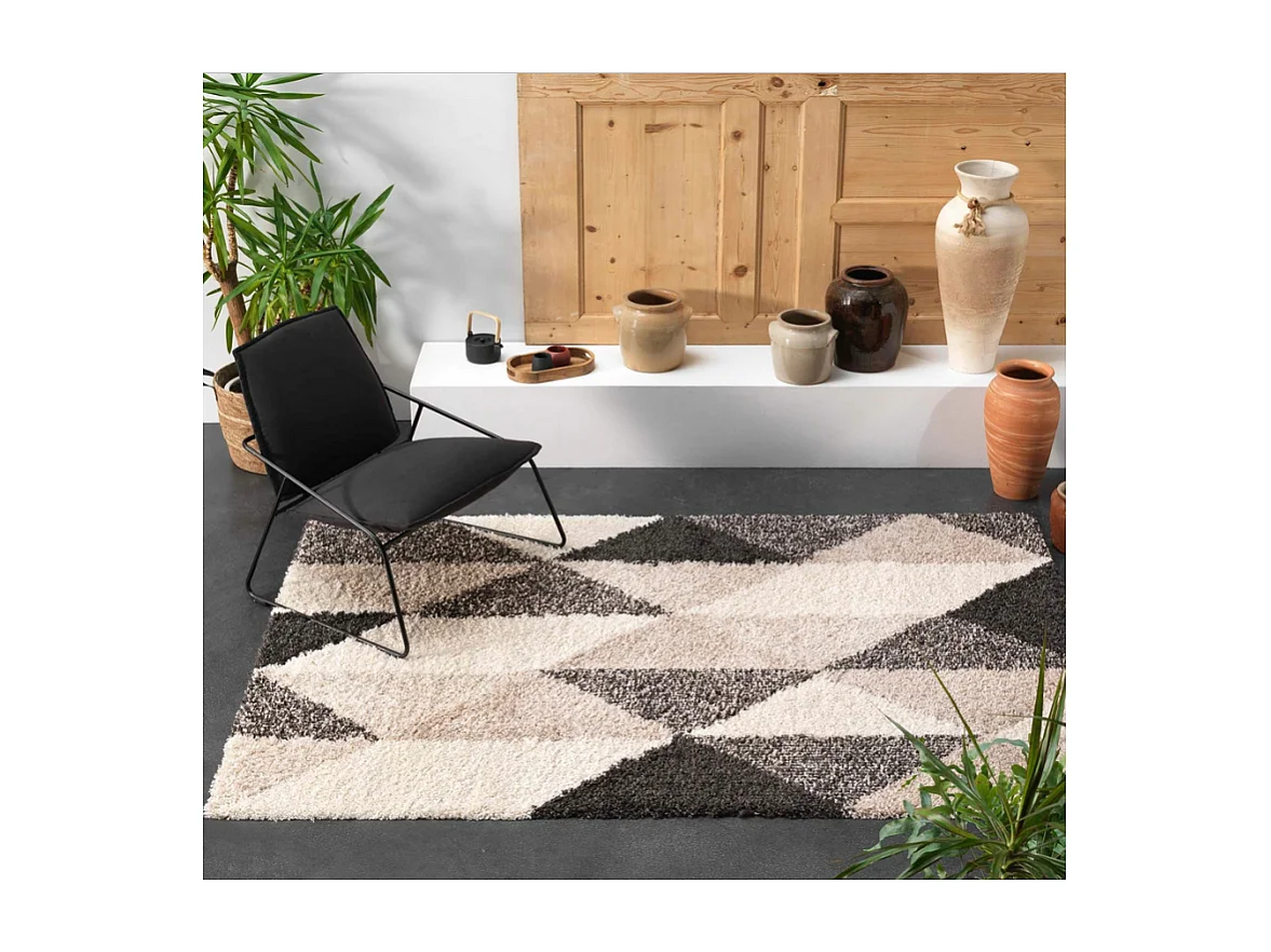 Tapis Déco Imprimé "Prism" 60x110cm Multicolore