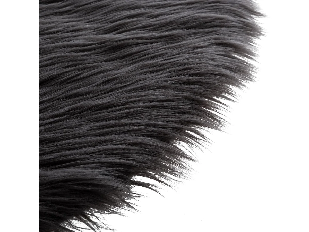 Tapis Imitation Fourrure "Loso" 90x150cm Gris