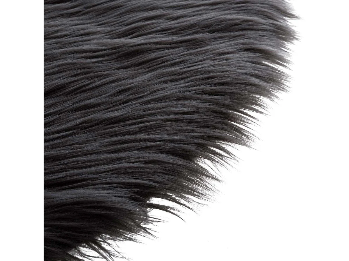 Tapis Imitation Fourrure "Loso" 90x150cm Gris