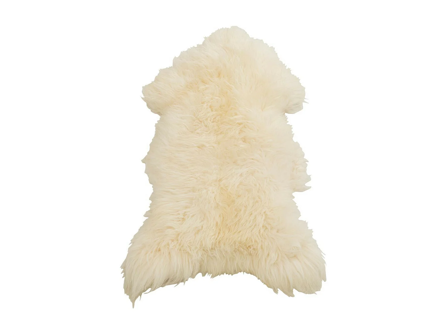 Tapis Imitation Fourrure "Peau" 70x110cm Blanc