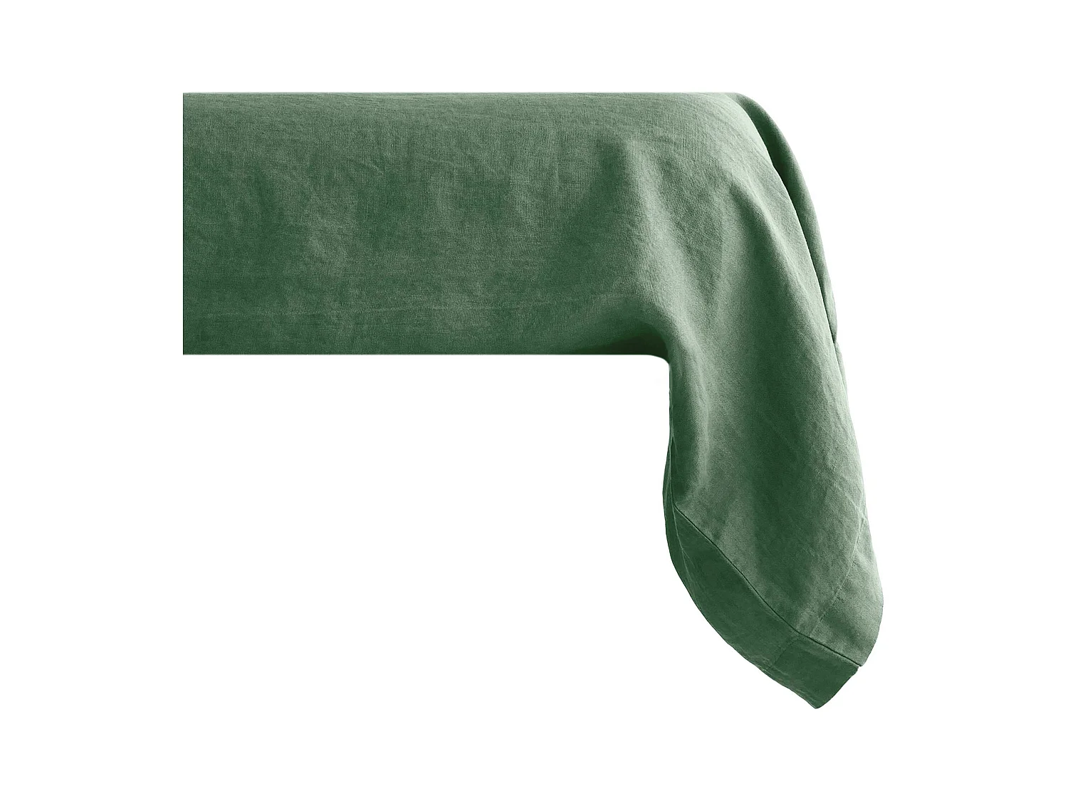 Taie de traversin 195x43 cm pur coton lavé PALACE cedre