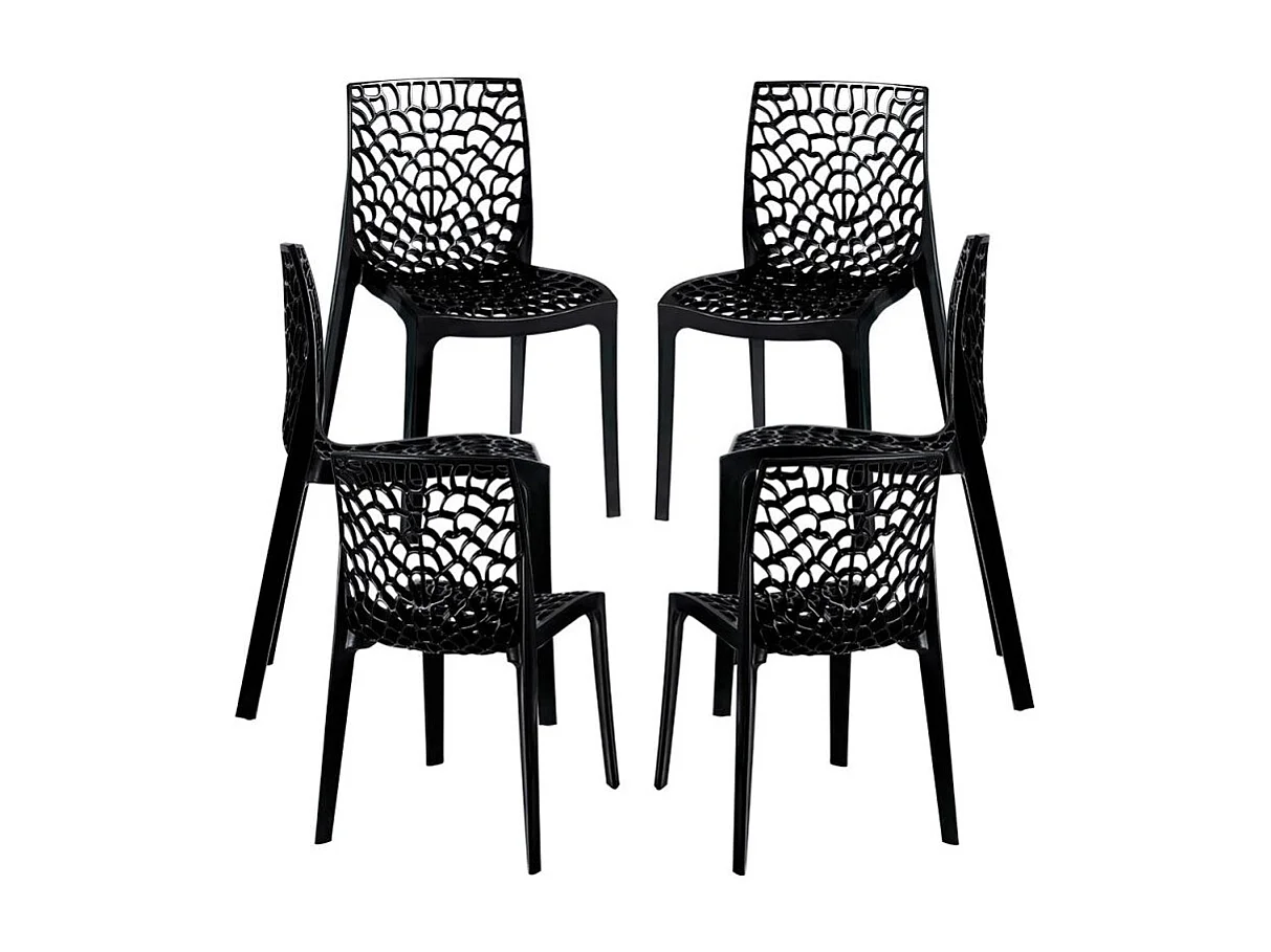 Packs Sillas Comedor - Pack 6 Sillas Root - Negro