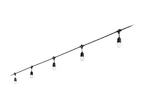 Ideal Lux Fiesta - 5 licht Pendelleiste licht Black IP44